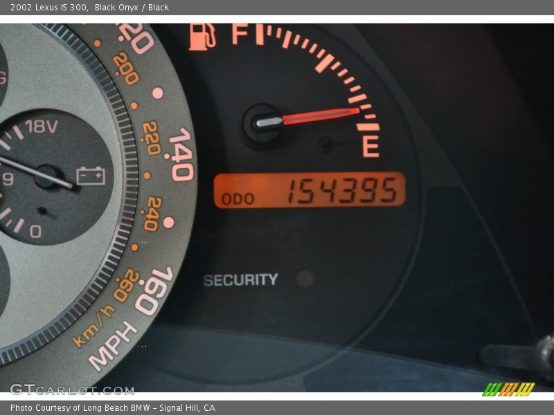 Black Onyx / Black 2002 Lexus IS 300