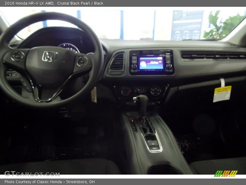 Crystal Black Pearl / Black 2016 Honda HR-V LX AWD