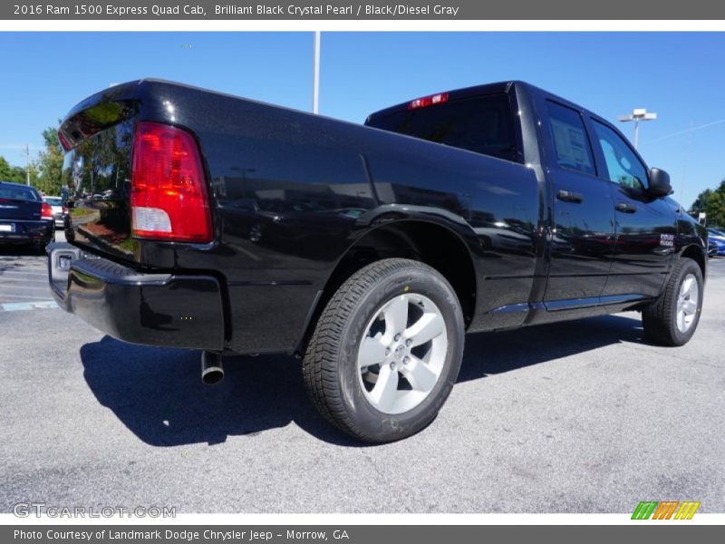Brilliant Black Crystal Pearl / Black/Diesel Gray 2016 Ram 1500 Express Quad Cab