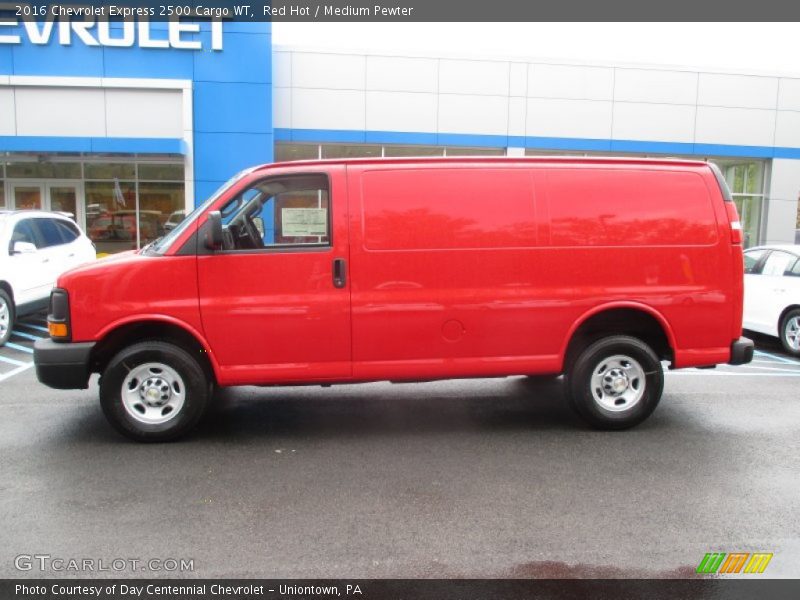 Red Hot / Medium Pewter 2016 Chevrolet Express 2500 Cargo WT