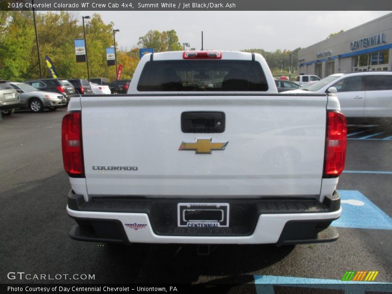Summit White / Jet Black/Dark Ash 2016 Chevrolet Colorado WT Crew Cab 4x4