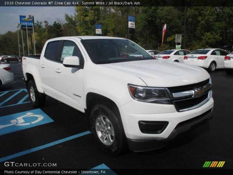 Summit White / Jet Black/Dark Ash 2016 Chevrolet Colorado WT Crew Cab 4x4