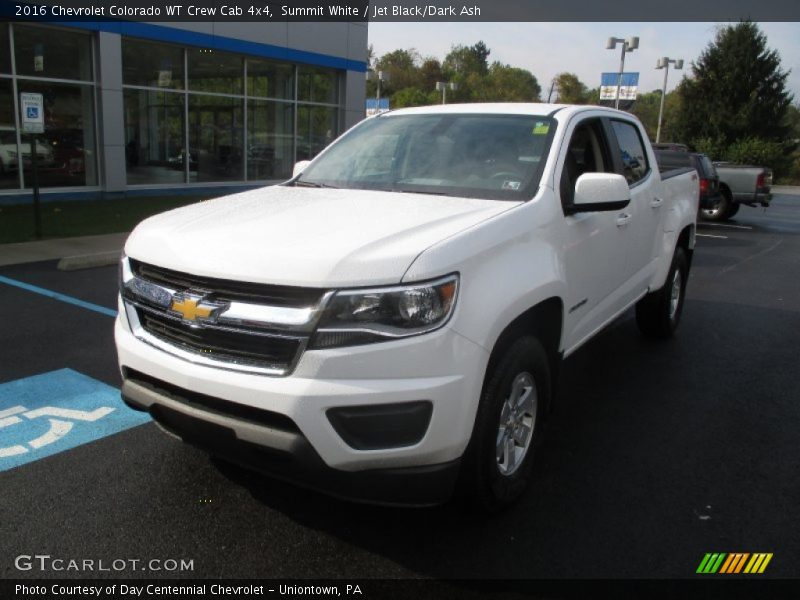 Summit White / Jet Black/Dark Ash 2016 Chevrolet Colorado WT Crew Cab 4x4