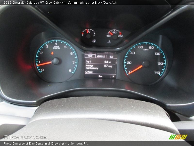 Summit White / Jet Black/Dark Ash 2016 Chevrolet Colorado WT Crew Cab 4x4