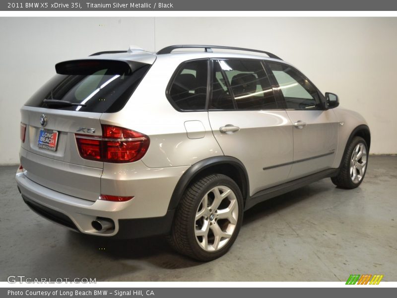 Titanium Silver Metallic / Black 2011 BMW X5 xDrive 35i