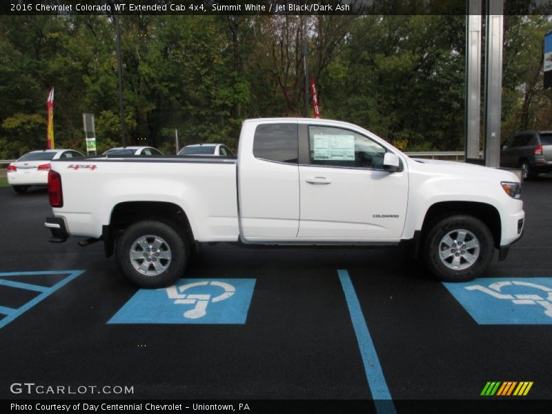 Summit White / Jet Black/Dark Ash 2016 Chevrolet Colorado WT Extended Cab 4x4