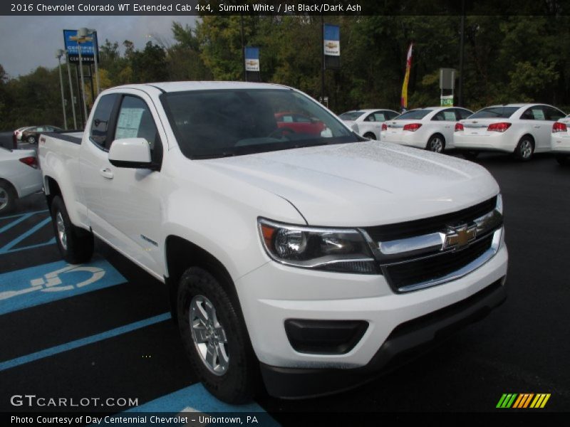 Summit White / Jet Black/Dark Ash 2016 Chevrolet Colorado WT Extended Cab 4x4