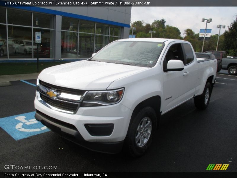 Summit White / Jet Black/Dark Ash 2016 Chevrolet Colorado WT Extended Cab 4x4