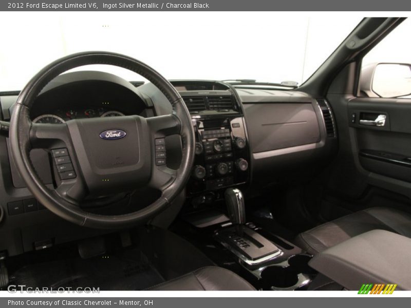 Ingot Silver Metallic / Charcoal Black 2012 Ford Escape Limited V6