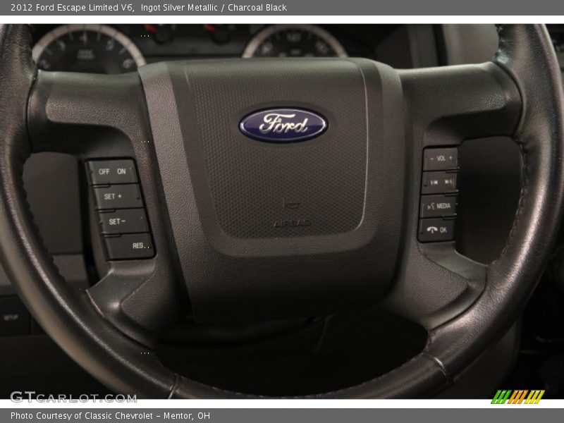 Ingot Silver Metallic / Charcoal Black 2012 Ford Escape Limited V6