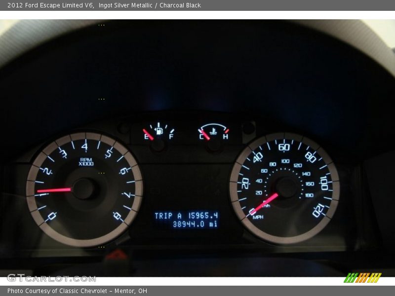 Ingot Silver Metallic / Charcoal Black 2012 Ford Escape Limited V6