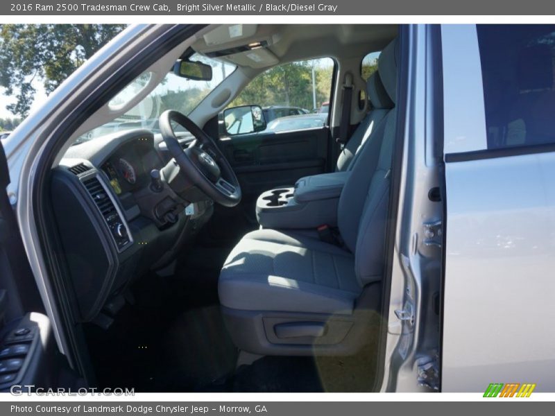 Bright Silver Metallic / Black/Diesel Gray 2016 Ram 2500 Tradesman Crew Cab