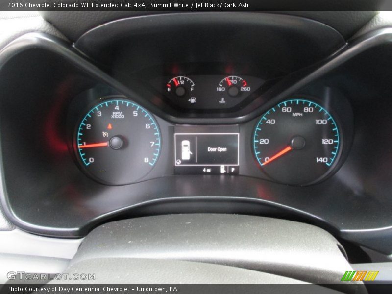 Summit White / Jet Black/Dark Ash 2016 Chevrolet Colorado WT Extended Cab 4x4