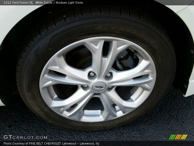 White Suede / Medium Light Stone 2012 Ford Fusion SE