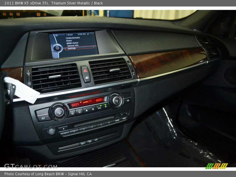 Titanium Silver Metallic / Black 2011 BMW X5 xDrive 35i