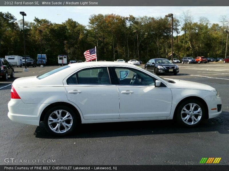 White Suede / Medium Light Stone 2012 Ford Fusion SE