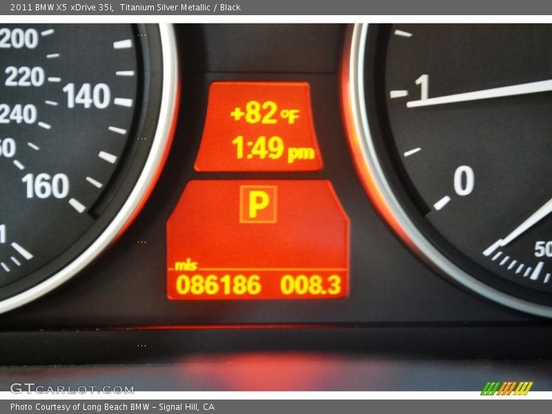 Titanium Silver Metallic / Black 2011 BMW X5 xDrive 35i