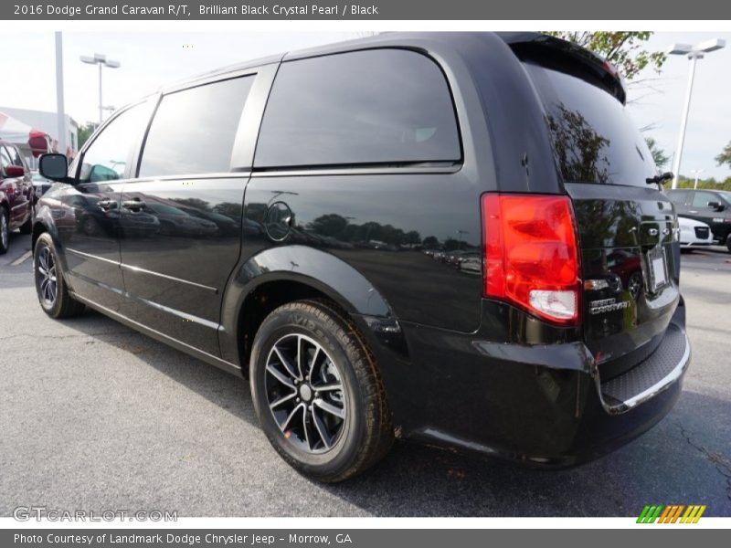 Brilliant Black Crystal Pearl / Black 2016 Dodge Grand Caravan R/T