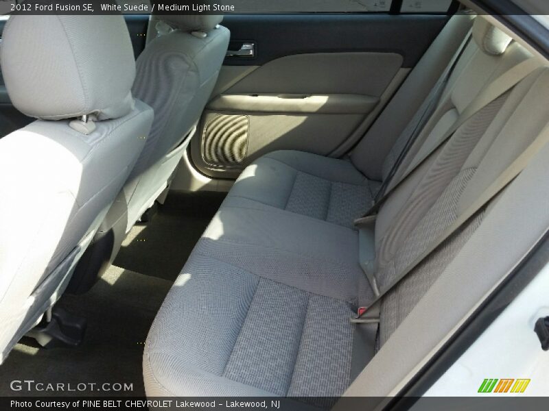 White Suede / Medium Light Stone 2012 Ford Fusion SE
