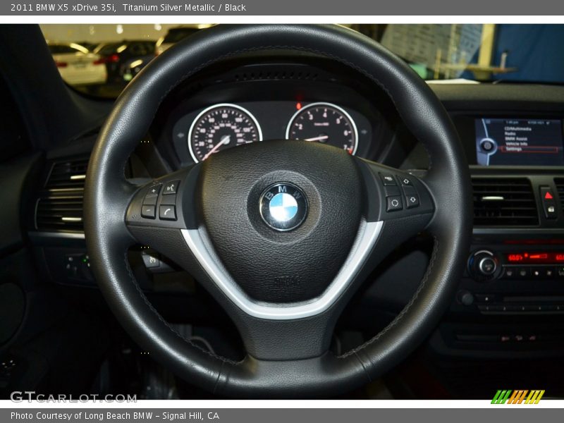 Titanium Silver Metallic / Black 2011 BMW X5 xDrive 35i