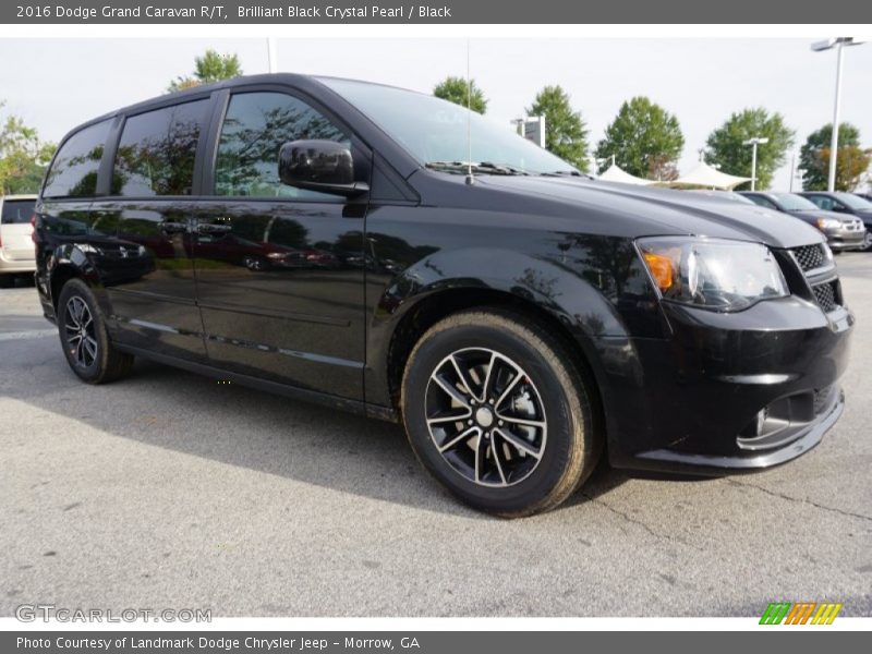 Brilliant Black Crystal Pearl / Black 2016 Dodge Grand Caravan R/T