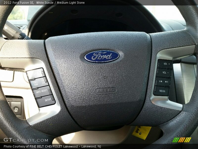 White Suede / Medium Light Stone 2012 Ford Fusion SE