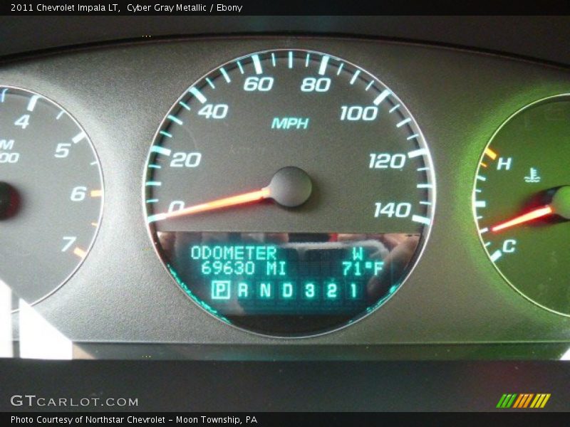 Cyber Gray Metallic / Ebony 2011 Chevrolet Impala LT