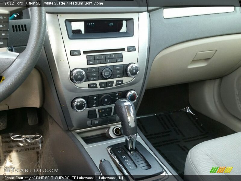 White Suede / Medium Light Stone 2012 Ford Fusion SE