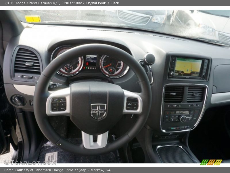 Brilliant Black Crystal Pearl / Black 2016 Dodge Grand Caravan R/T