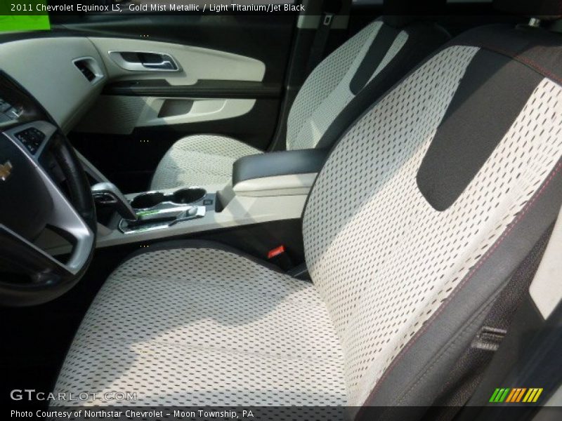 Gold Mist Metallic / Light Titanium/Jet Black 2011 Chevrolet Equinox LS
