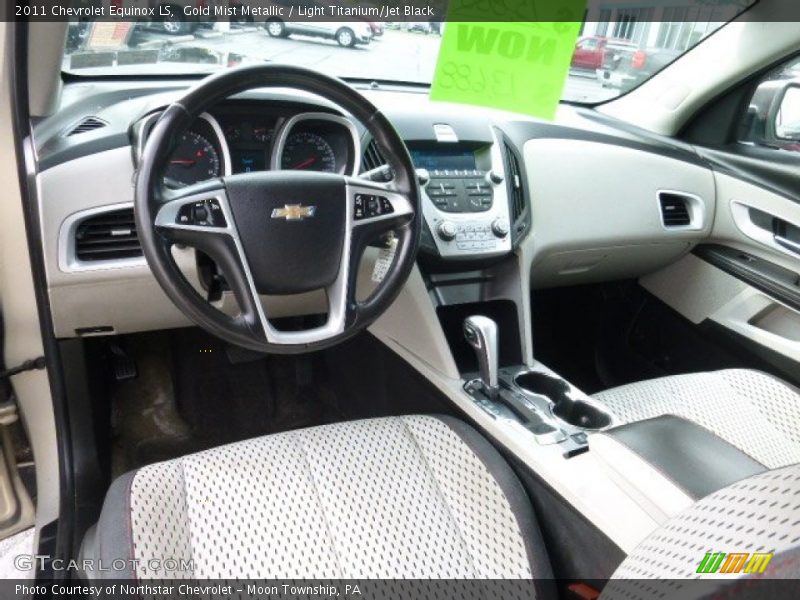Gold Mist Metallic / Light Titanium/Jet Black 2011 Chevrolet Equinox LS