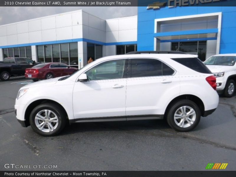Summit White / Jet Black/Light Titanium 2010 Chevrolet Equinox LT AWD