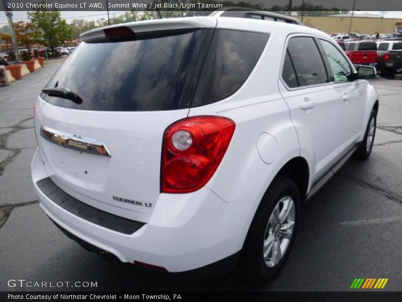 Summit White / Jet Black/Light Titanium 2010 Chevrolet Equinox LT AWD
