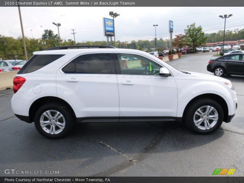 Summit White / Jet Black/Light Titanium 2010 Chevrolet Equinox LT AWD