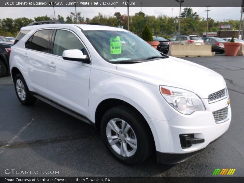 Summit White / Jet Black/Light Titanium 2010 Chevrolet Equinox LT AWD