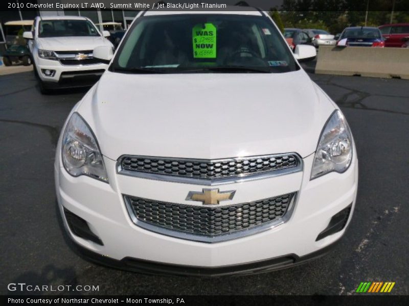 Summit White / Jet Black/Light Titanium 2010 Chevrolet Equinox LT AWD