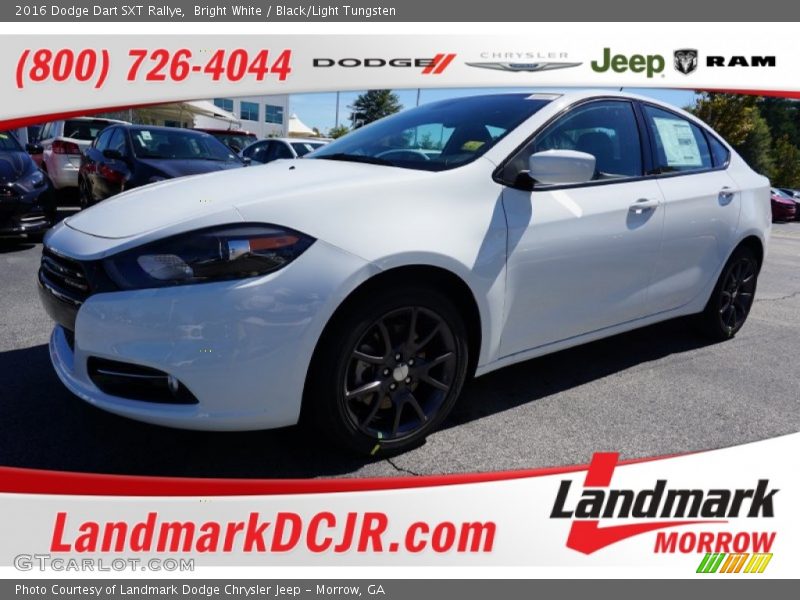 Bright White / Black/Light Tungsten 2016 Dodge Dart SXT Rallye