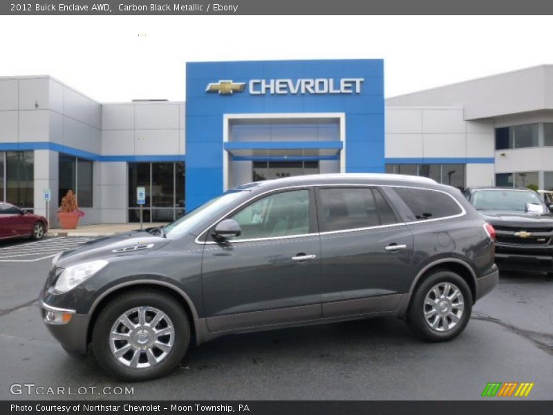 Carbon Black Metallic / Ebony 2012 Buick Enclave AWD