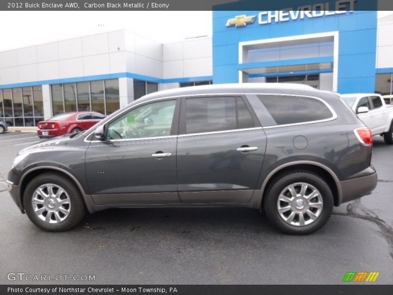 Carbon Black Metallic / Ebony 2012 Buick Enclave AWD