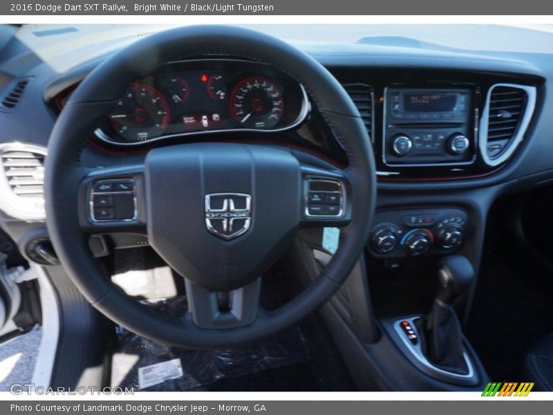 Bright White / Black/Light Tungsten 2016 Dodge Dart SXT Rallye