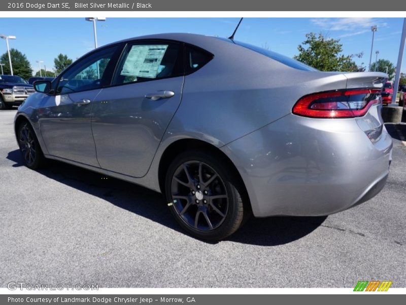 Billet Silver Metallic / Black 2016 Dodge Dart SE
