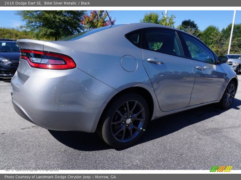 Billet Silver Metallic / Black 2016 Dodge Dart SE