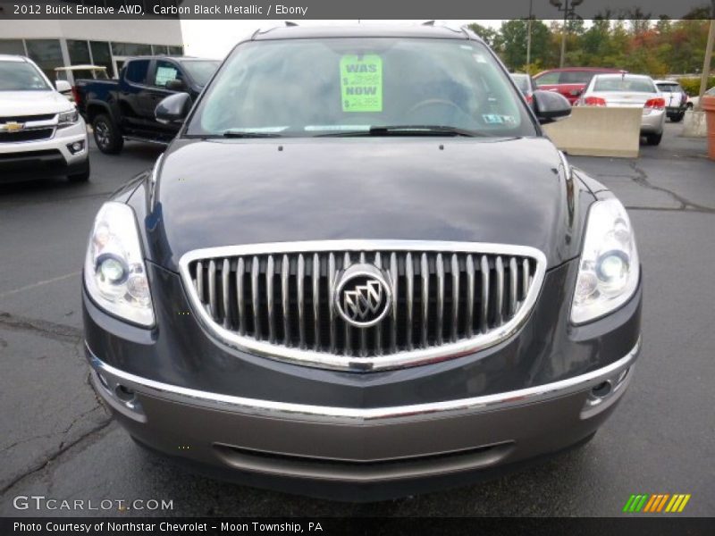 Carbon Black Metallic / Ebony 2012 Buick Enclave AWD