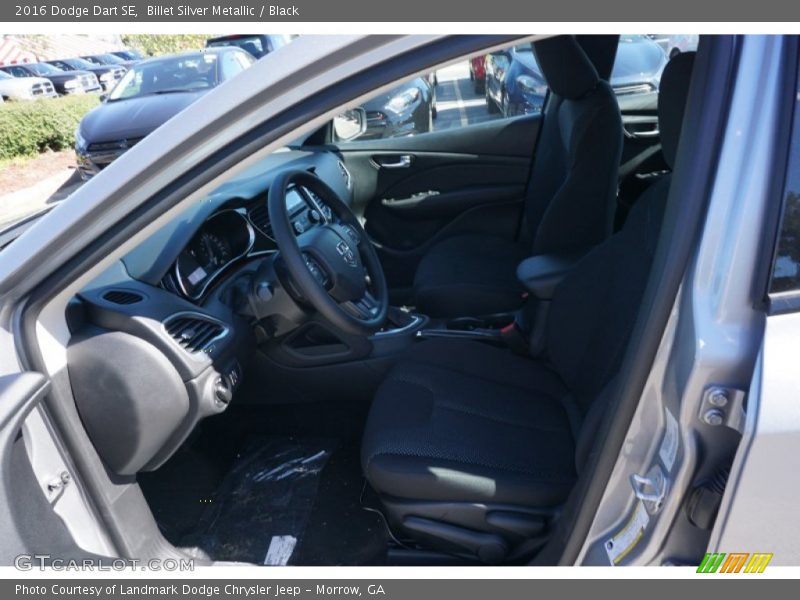 Billet Silver Metallic / Black 2016 Dodge Dart SE