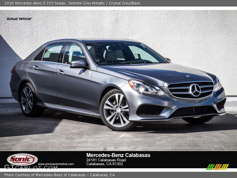 Selenite Grey Metallic / Crystal Grey/Black 2016 Mercedes-Benz E 350 Sedan