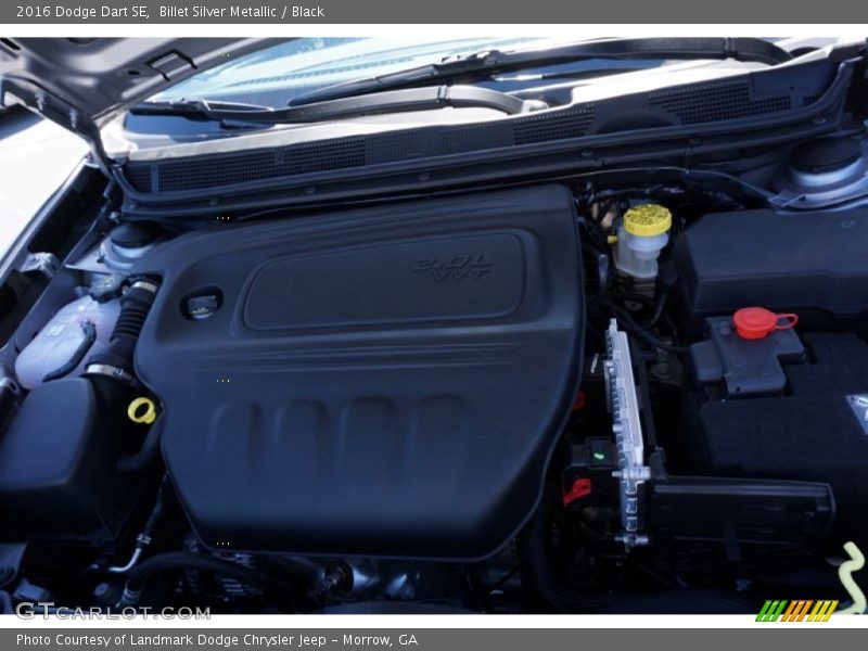 Billet Silver Metallic / Black 2016 Dodge Dart SE
