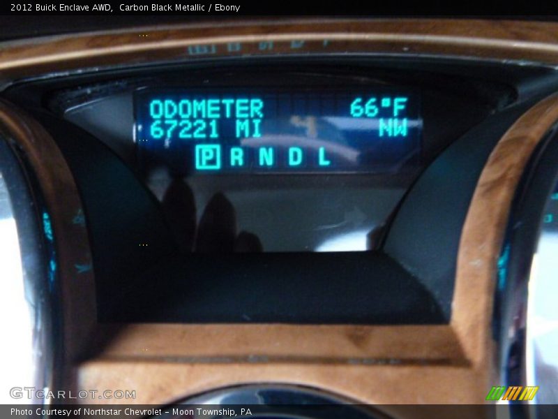 Carbon Black Metallic / Ebony 2012 Buick Enclave AWD