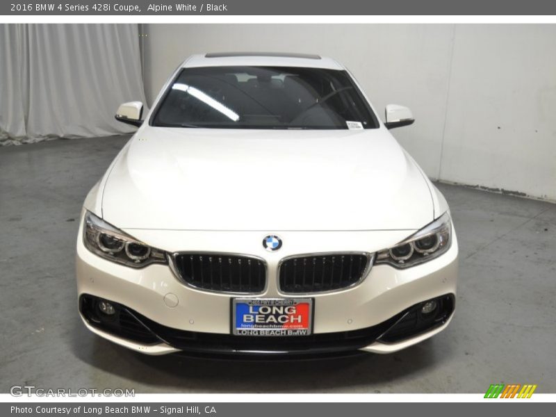 Alpine White / Black 2016 BMW 4 Series 428i Coupe