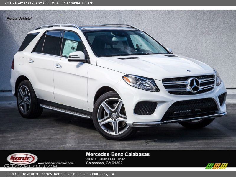 Polar White / Black 2016 Mercedes-Benz GLE 350