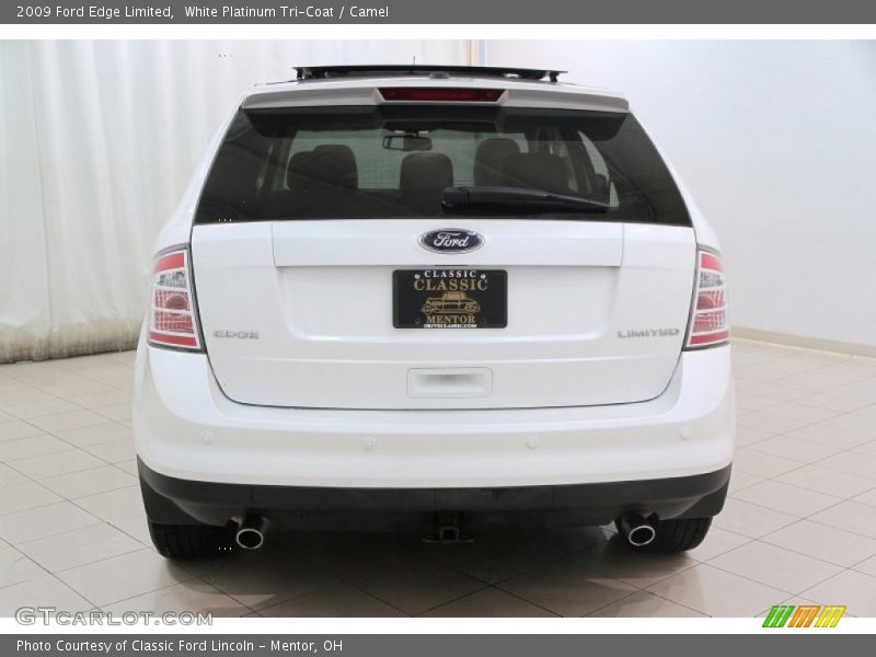 White Platinum Tri-Coat / Camel 2009 Ford Edge Limited